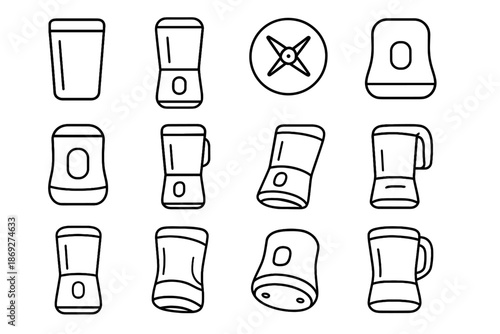 Base blender underside tilt patch vector shading band cordless icon jar