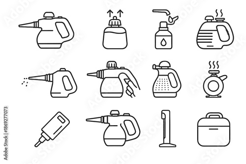 Steam outer cleaner trigger cordless icon detachable cleaning shell storage portable insulated