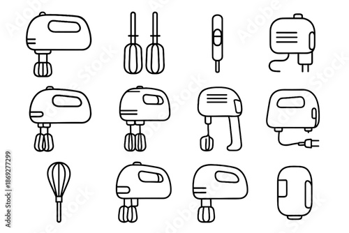 Device power vector edges icons cable beater icon motor compact rounded vents