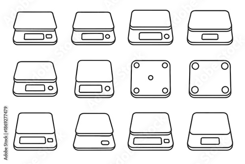 Kitchen window power option vector modern icon scale size touch top digital