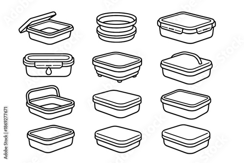 Smooth foldable support practical reusable lunch closure eco storage body vector box