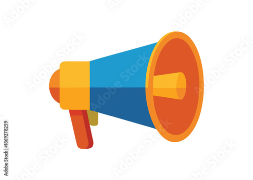 megaphone--vector-art-illustriton-white-baground.eps