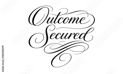 Motivational Achievement Quote Calligraphy – Success Concept Vector