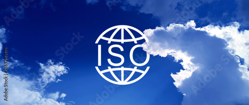 ISO standards quality control, assurance and warranty business technology concept, quality assurance icon for ISO, ISO Standard certification industry concept. not ai