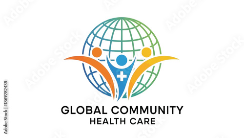 Global Community Health Care Logo Design.