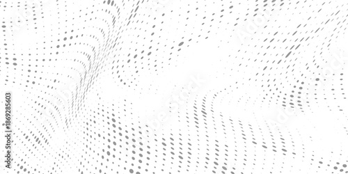 Halftone gradient. Dotted gradient, smooth dots spraying and halftones dot background seamless horizontal geometric pattern vector template set.