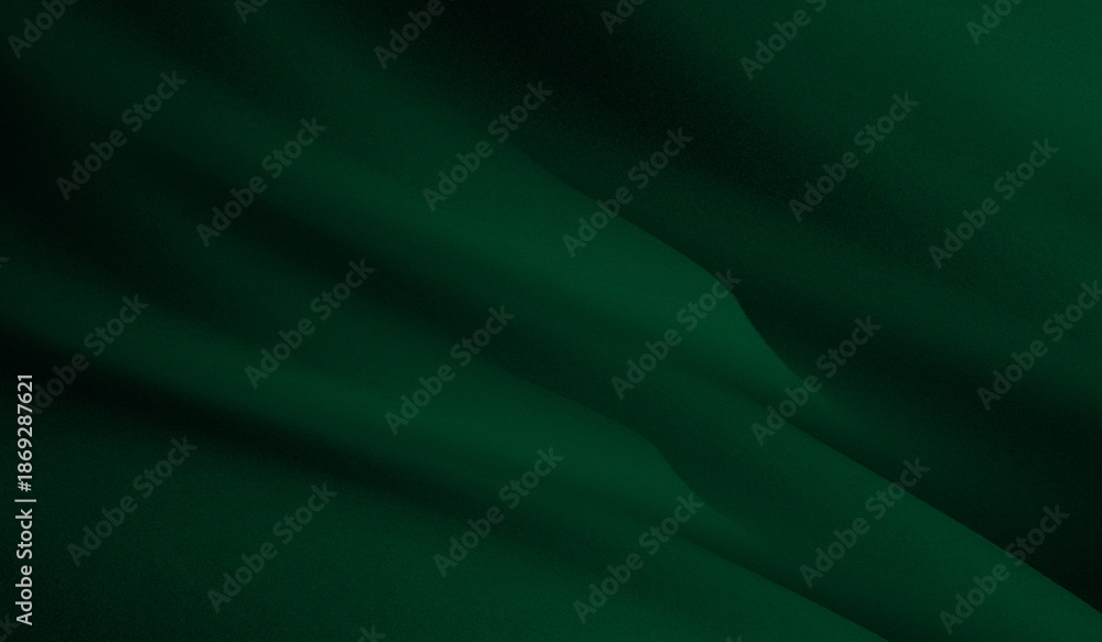 Obraz premium abstract green color with beautiful curved patterns like fabric with subtle noise
