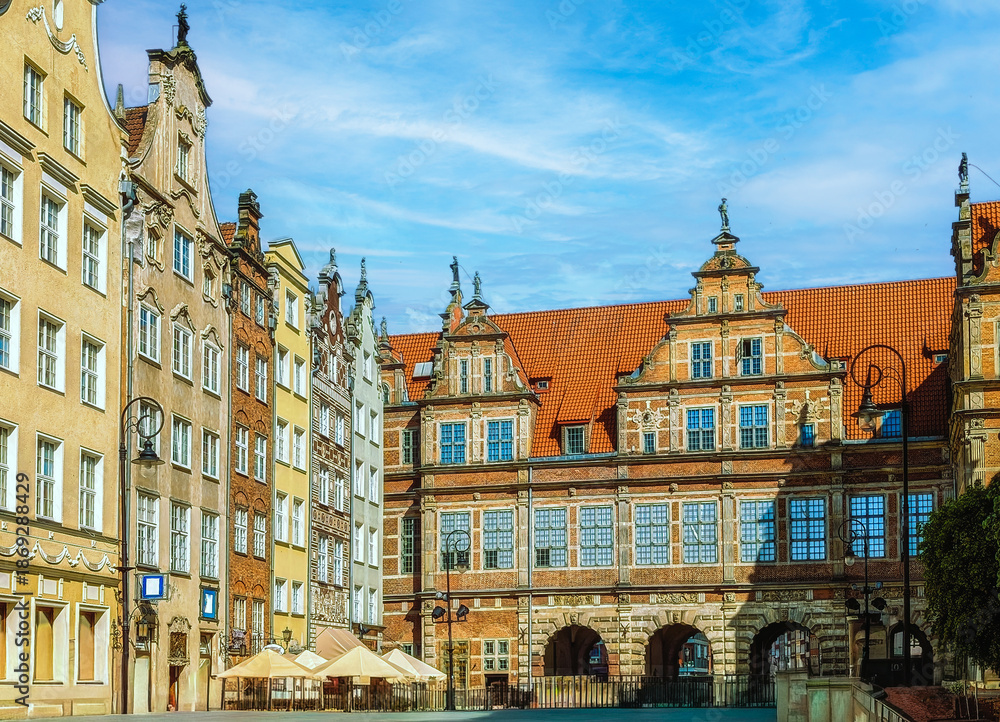 Obraz premium The Green Gate, Zielona Brama, also known as the Renaissance Green Gate in Gdansk