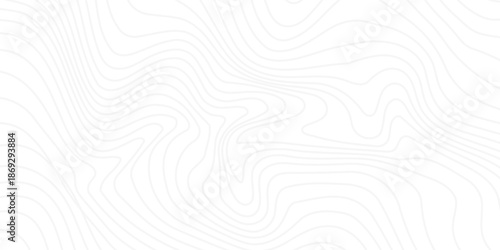 The stylized height of the topographic map contour in lines and contours. Black on gray. The concept of a conditional geography scheme and the terrain path. Wide Size. Vector illustration.