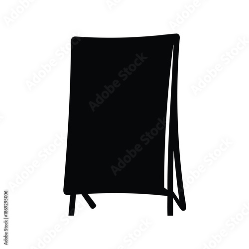Blackboard style sandwich board sidewalk sign used for retail promotion