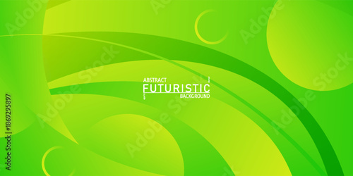 Abstract green curved line banner background pattern. Simple and trendy overlapping banner concept background pattern. Vector eps10