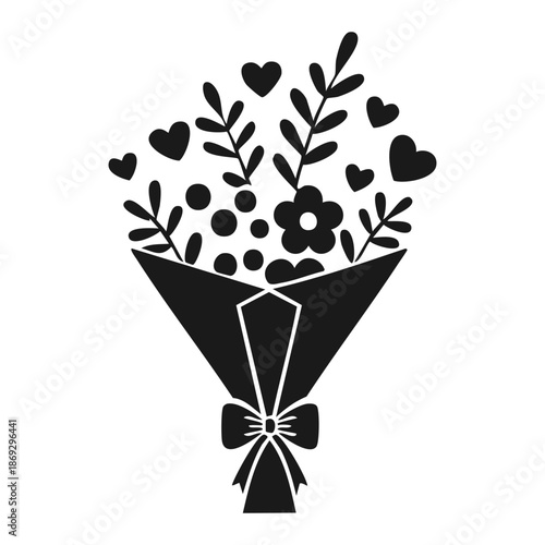 Vector illustration of a cold glass of wine and grapes with fruit for a restaurant bar drink menu design