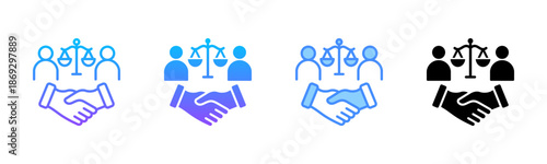 Dispute Multi Style Icon Set