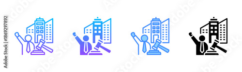 Corporate Law Multi Style Icon Set
