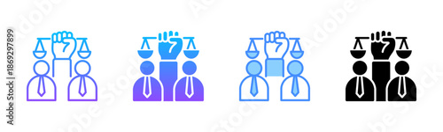 Civil Law Multi Style Icon Set
