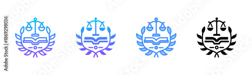 Law Firm Multi Style Icon Set