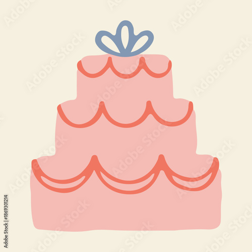 Wedding Cake vector illustration