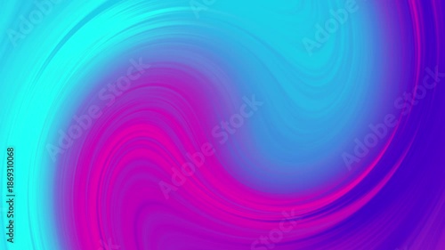 Swirling abstract background in vibrant teal pink and purple colors smooth gradient