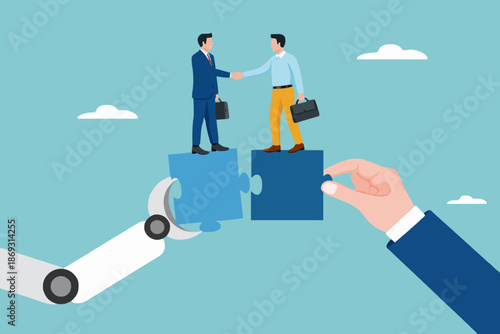 Business Teamwork Connection