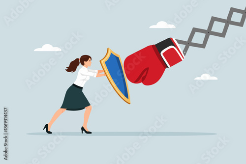 Woman with Shield and Glove