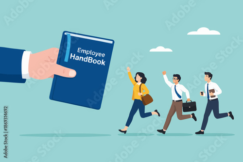 People and Handbook Concept
