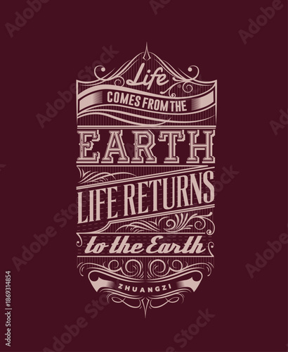Life Comes From The Earth Vintage Poster