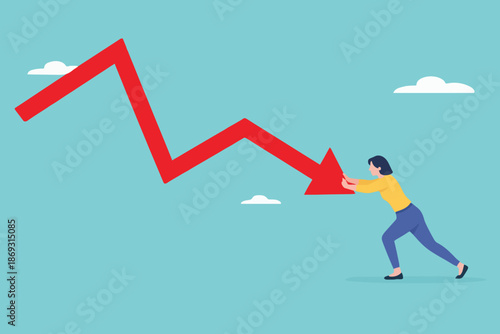 Downward Trend With Person