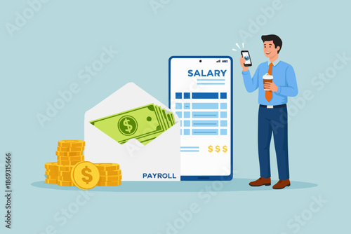 Salary and Money Concept
