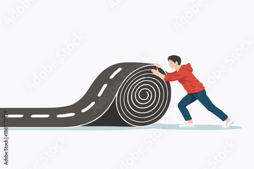 Road Ahead Concept Illustration