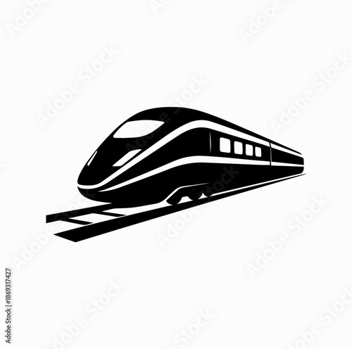 Spanish High-Speed Train Travel – Modern Railway Vector