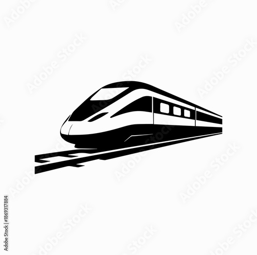 Spanish High-Speed Train Travel – Modern Railway Vector