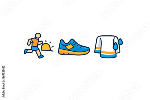 Running and workout icons