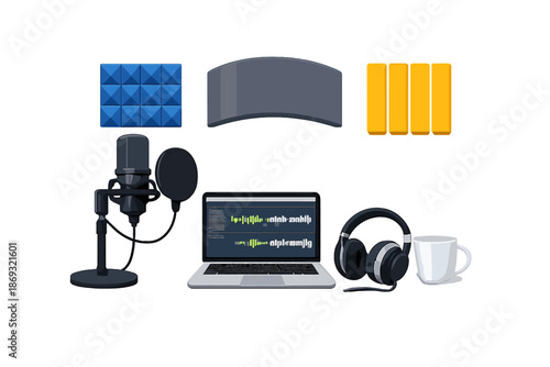 Podcasting and music production setup