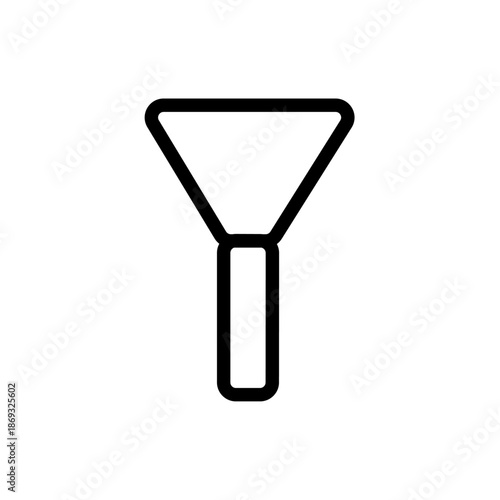 Teal liquid in a glass Erlenmeyer flask with a icon isolated on white transparent bac