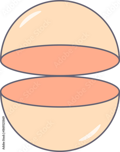 장난감-캡슐-가챠 캡슐-장난감 캡슐-토이캡슐-캡슐토이-캡슐 뽑기-열려있는-열린-위아래로 분리된 모습