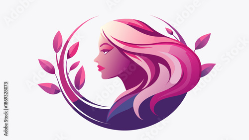 Silhouette of a woman with flowers