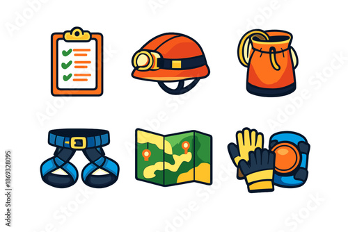 Climbing Gear Icons