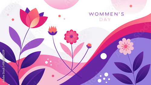 Celebrating women's day with vibrant flowers