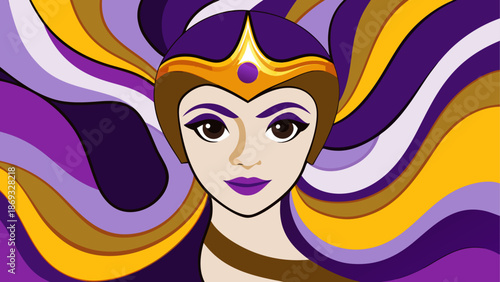 Abstract portrait of a woman