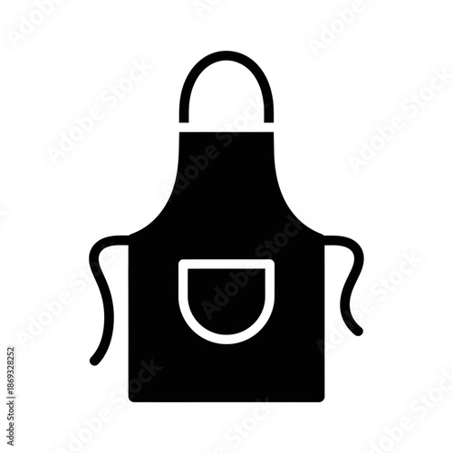 Kitchen Apron Icon – Cooking and Baking Wear Symbol for Chef, Cafe & Restaurant Design