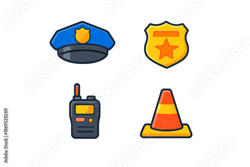 Police Icons Set
