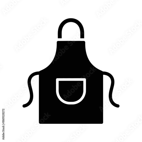 Kitchen Apron Icon – Cooking and Baking Wear Symbol for Chef, Cafe & Restaurant Design