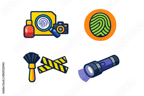 Forensic Investigation Icons