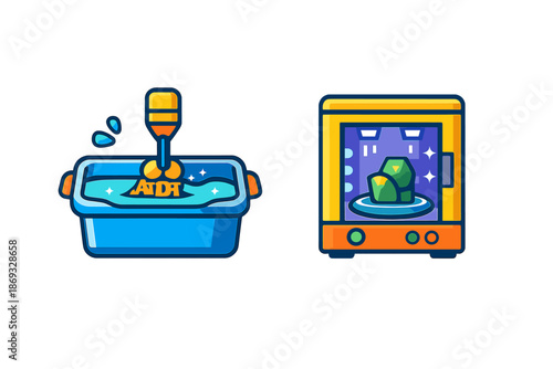 3D Printing and Washing Icons