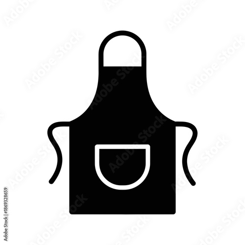 Kitchen Apron Icon – Cooking and Baking Wear Symbol for Chef, Cafe & Restaurant Design