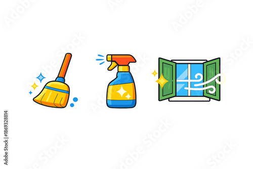 Cleaning and Fresh Air Concept