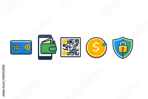 Online payment icons