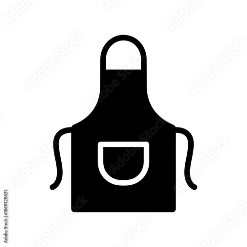 Kitchen Apron Icon – Cooking and Baking Wear Symbol for Chef, Cafe & Restaurant Design