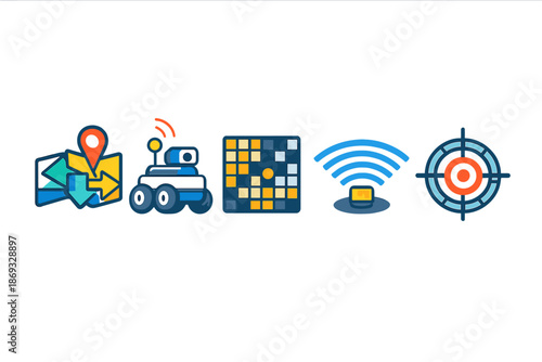 Robotics and Navigation Icons