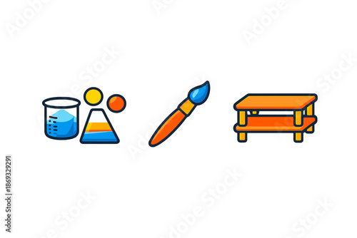 Set of flat design icons